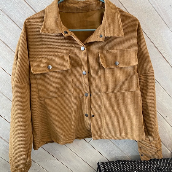 Brown corduroy button up - Picture 3 of 4